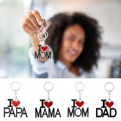 I Love Dad I Love Mom Keychain Creative Pendant For Father's Day Mother's D C2K3 • $6.86