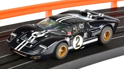 AFX Mega G+ Ford GT40 Mk IIB Black #2 Sebring Clear Collector HO Slot Car #22031 • $33.29