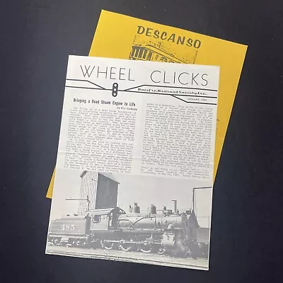 Wheel Clicks Pacific Railroad Society Monthly Newsletter Journal 1981 January • $12.99