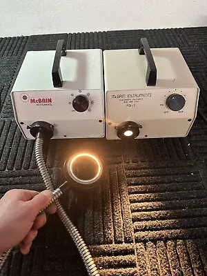 Lot Of 2 McBain FOI-150 Fiber Optic Illuminator Microscope Light Source EKE • $119.99