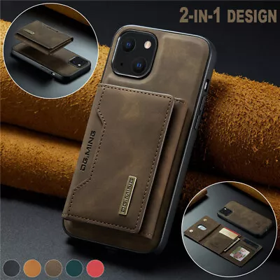 $16.99 • Buy For IPhone 14 Pro Max 13 12 11 XS XR 8 7+ Leather Wallet Card Case Stand Cover