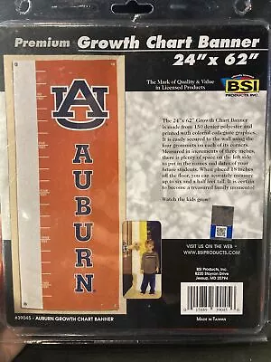 Auburn University Premium Growth Chart Banner Watch Them Grow 24  X 62  👍 • $8.99