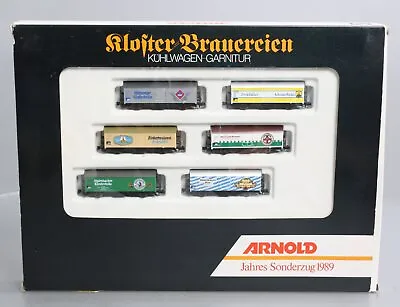 Arnold 0165 N Scale Jahres-Sonderzug 1989 Beer Wagons (Set Of 6) EX/Box • $62.21