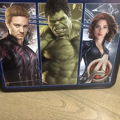 Marvel Avengers Tin Lunch Box For Kids Captain American Iron Man Hulk Thor • $12