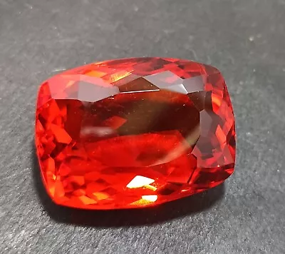 EGL Certified Natural 87.60 Ct Mexican Fire Opal Red Orange Cushion Cut Gemstone • $26.51