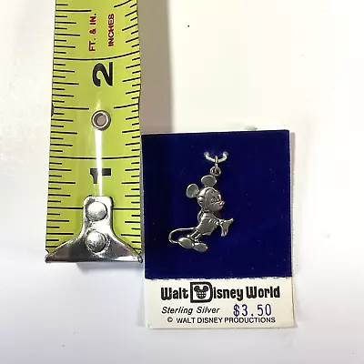Walt Disney World Mickey Mouse Sterling Silver Charm Pendant • $13.99