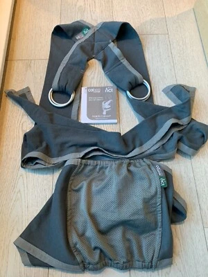 £5 • Buy Close Caboo Multi Position Baby Carrier Wrap Sling Grey NCT Newborn-14.5kg 