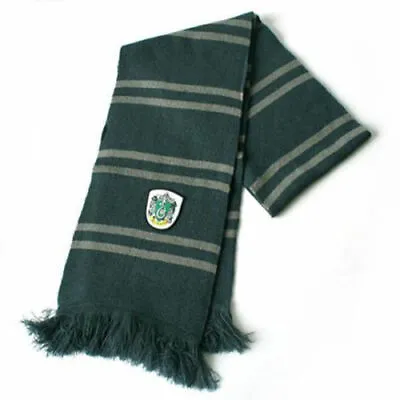 For Harry Potter Fans Slytherin Soft Warm Winter Thicken Costume Scarf Xmas • $11.98