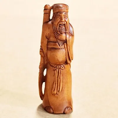 £27.59 • Buy M8622  - 20 Years Old 2   Hand Carved Boxwood Netsuke :  Guan Gong Warrior