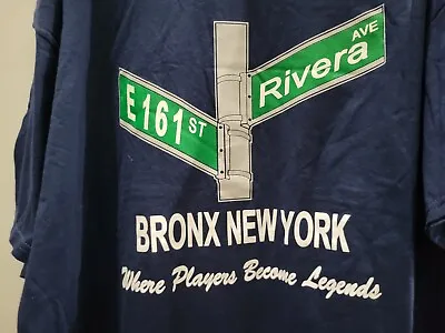 Mariano Rivera New York Yankees 161 St &Rivera Ave XL T-Shirt Free Shipping • $19.95