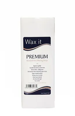 Wax It Premium Bonded Fibre Strips 100 Strips Suitable For Warm Or Creme Waxing • £7.50