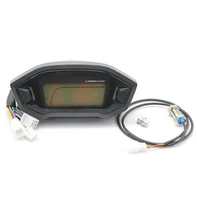 Motorcycle Speedometer Digital Indicator Instruments Tachometer Gauge Universal  • $57.50