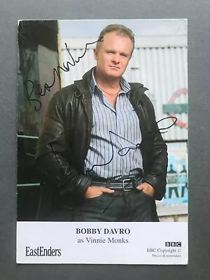 Bobby Davro  Autograph Signed Photograph / Vinnie Monks EastEnders TV Star • £6