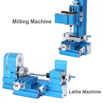 Mini Metal Lathe Milling Machine Motorized DIY Woodworking Education Modelmaking • $235.93