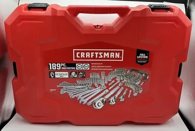 Craftsman Mechanics Tool Set Sae / Metric 189-piece (cmmt12034) (mvp017836) • $199.99