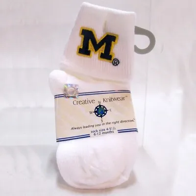 University Of Michigan Baby Socks  New Licensed Free Shipping • $10