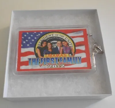 The Obama Family - 2012 (2 X 3 ) Keychain - In See Thru Gift Box • $10.34