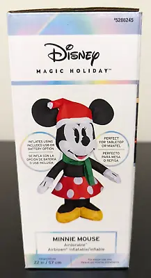 Disney Minnie Mouse Airdorable Airblown Inflatable Indoor 22 In Christmas Gemmy • $19.98