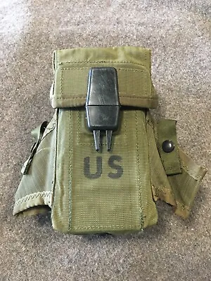 USGI M16 30rd Magazine Pouch Holder Case Dual Alice Clips U.S. Army Marines • $9.99