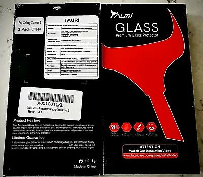 TAURI Premium Glass Protector 3 Pack For Samsung Galaxy Xcover 5  • £4.10