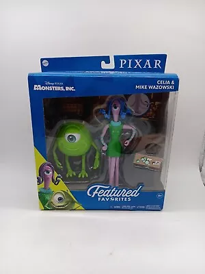 New Disney Pixar Monsters Inc. Toy Figurine. Celia Mae & Mike Wazowski (Open Box • $15