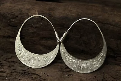 £6.30 • Buy Handmade Earrings Ethnic Hmong Tribal FAIR TRADE Hippy Boho Hoop Loop Drop Big