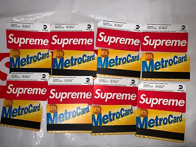 Supreme Metro Card NYC Subway MTA Train Pass New York City Metrocard SS17 X • $27