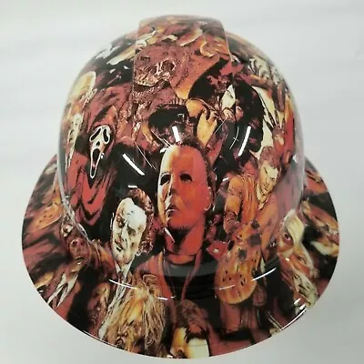$64.99 • Buy NEW FULL BRIM Hard Hat Custom Hydro Dipped HORROR MOVIES MICHEAL MYERS ,OSHA 