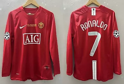 Manchester United Rеtro Jersey 2008 #7 RONALDO Champions League Final • $49.99