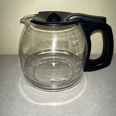 Mr. Coffee 12 Cup Replacement Glass Carafe Black Coffee Pot Excellent Condition • $18.99