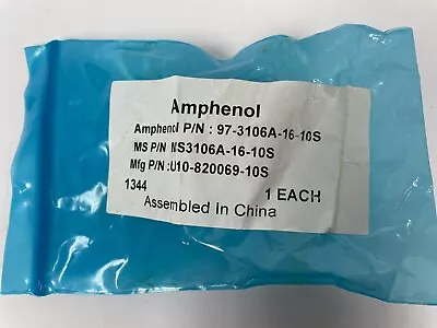 Amphenol 97-3106A-16-10S 3-Socket Military Connector New • $32.95
