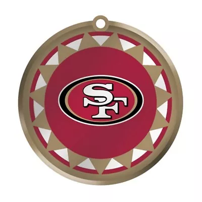 NFL Blown Glass Logo Disc Ornament • $9.99