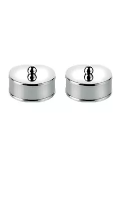 Chrome Mopstick Handrail Ends Caps Medium • £13.95