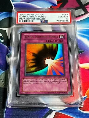 Yugioh PSA 10 2004 Dark Mirror Force IOC-054 Ultra Rare OG Unlimited • $99.95