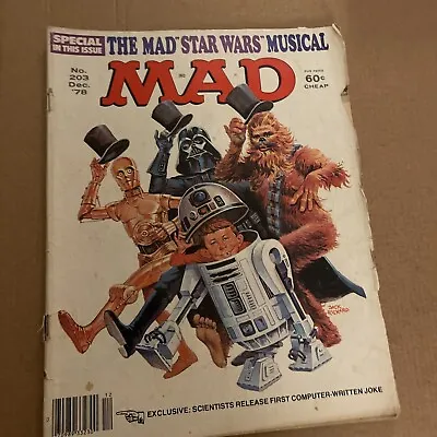 MAD Magazine #203 Dec 1978 Star Wars Musical SemiDetach BARGAIN Shipping Incl • $14.90