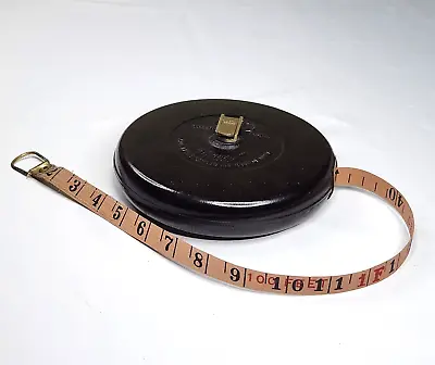Vintage Bakelite Tricle Measuring Tape Cloth 100ft Made In Republic Of China • $16