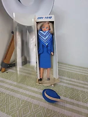 Miss Dan Air Hostess Vintage C. 1970 Blue Uniform Mary Quant • £20