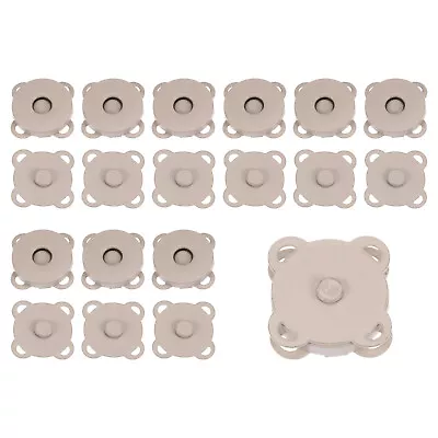 10 Sets Magnetic Snap 18mm Metal Fasteners For Clothing Purse Khaki • $12.01