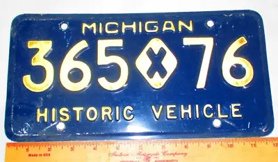 Michigan  Historic  License Plate Vintage Collectible Old Auto Car Garage Mi Tag • $13.95