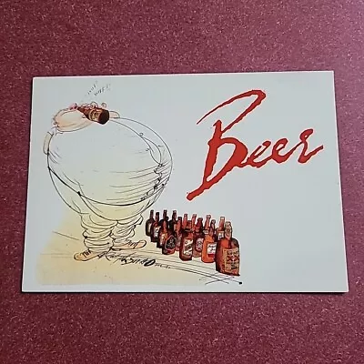 Oddbins Advertising Postcard Ralph Steadman Beer Illustration Unposted.  • £3.75