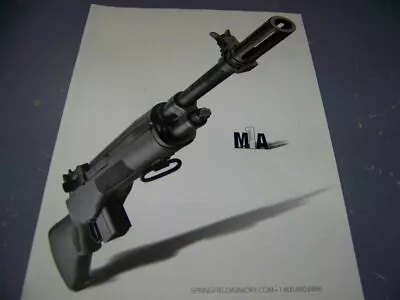 History: 2012 Springfield M1a Rifle..1-page Sales Ad..(441x) • $8.99