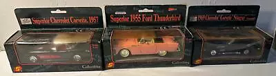 Lot Of 3 Superior Collectibles Die Cast Classic Cars 1:34 New But Damaged Boxes • $25