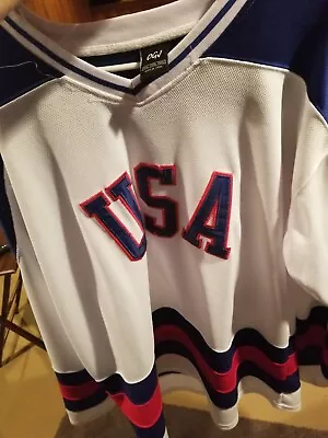 Jack O'Callahan Team USA Hockey Miracle On Ice 1980 Hockey Jersey K1 Mens XL • $18.50
