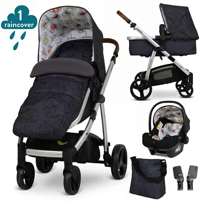 Cosatto Leap 2 In 1 I-Size Travel System Bundle Birdsong • £399