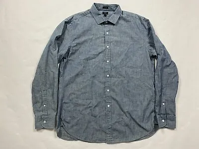 J Crew Ludlow Men’s Long Sleeve Button Up Chambray Shirt Size XL • $19.99