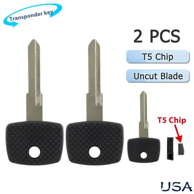 2 For Dodge Sprinter 2003 2004 2005 2006 Transponder Key Blank Blade T5 Chip • $12.89