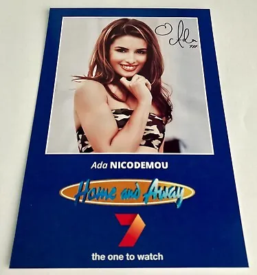 ADA NICODEMOU *Leah Patterson* Signed HOME And AWAY Cast Fan Card NEW • £9.99