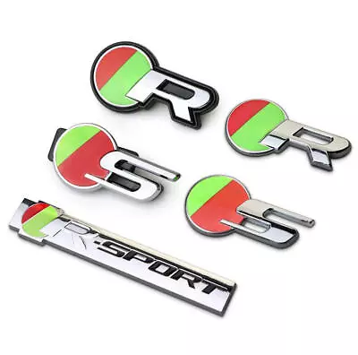 $27.49 • Buy ABS Grille Badge R S Car Sticker Decal For Jaguar XF XE XJL F-PACE Rear Emblem