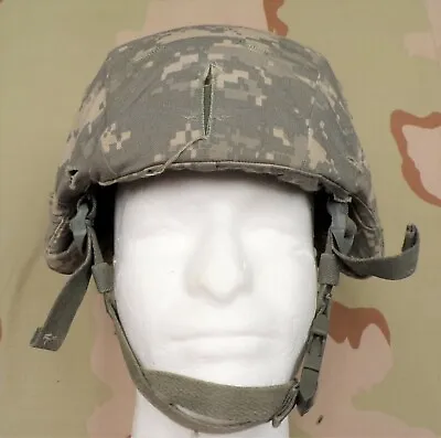 Early US Army 2004 MSA Gallet TC2000 ACH Combat Helmet W/UCP Camo Cover VG Med • $275