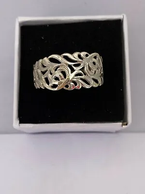 Solid Silver 925 Ladies Ring UK Handmade 31 Sizes Available+ Gift Bag • £19.99